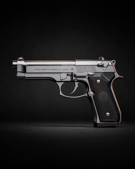 Silver M92 Beretta Airsoft Toy Gun Realistic Design Safe Fun For Play