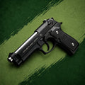 Black M92 Beretta Airsoft Toy Gun Realistic Design Safe Fun For Play